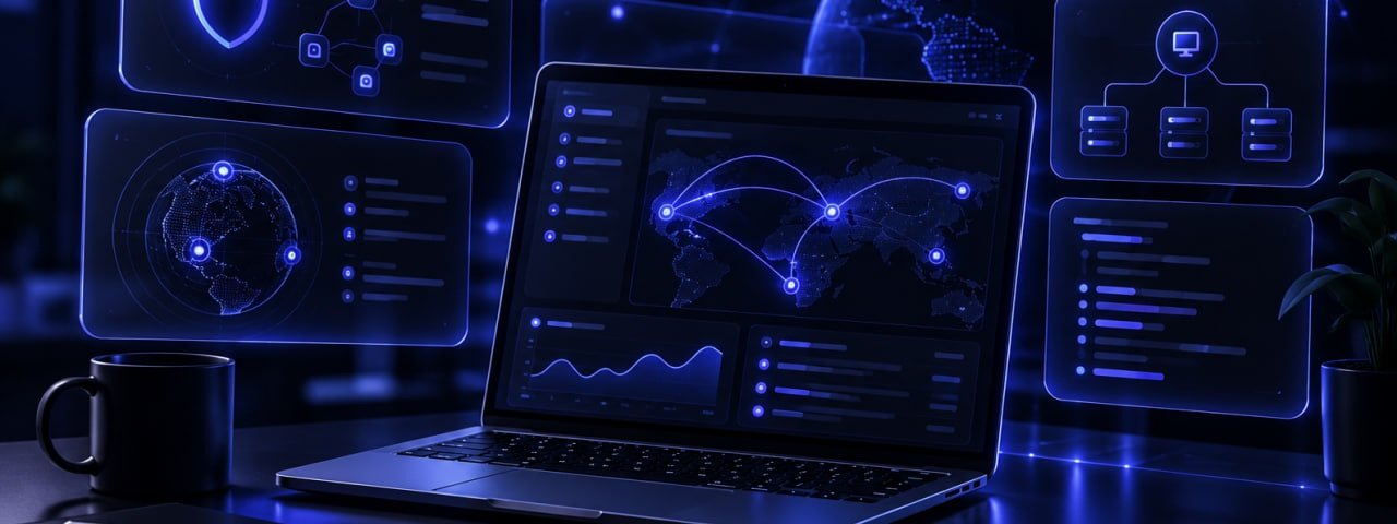 Cybersecurity monitoring dashboard and protected network infrastructure